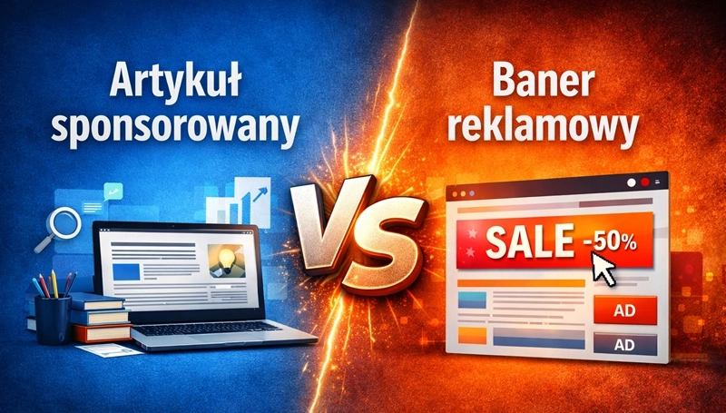 Artykuł sponsorowany czy baner reklamowy? Co wybrać?
